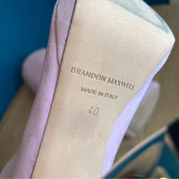 Brandon Maxwell Suede Structural Mirror Heel Knee High Boots Women’s Size 40/10 - Picture 10 of 11